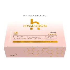 Zdjęcie produktu Kwas Hialuronowy PRIMABIOTIC HYALURON Koenzym Q10 250 mg 30mlx30szt.