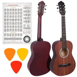 gitara-akustyczna-klasyczna-do-nauki-dla-poczatkujacych-kostki-do-gry