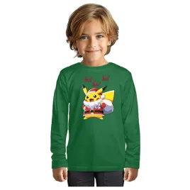 bluzka-swiateczna-dziecieca-koszulka-pikachu-mikolaj-pokemon-122-128