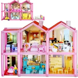domek-dla-lalek-6-pokoi-taras-meble-lalki-136-elementow-figurki-zestaw
