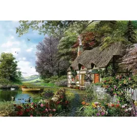 puzzle-1000-ukladanka-widok-krajobraz-wies-las-dom-jezioro-chata-12-trefl