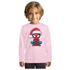 bluzka-swiateczna-dziecieca-koszulka-spiderman-czapka-mikolaj-122-128
