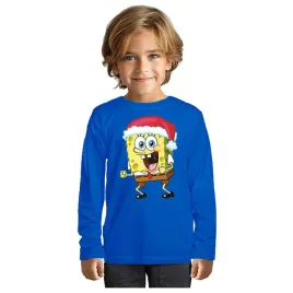 bluzka-swiateczna-dziecieca-koszulka-spongebob-swiateczna-czapka-146-152