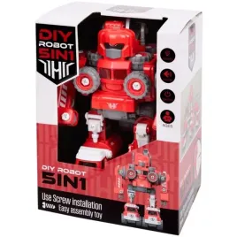 diy-robot-5w1-autorobot-czerwony-z-5-pojazdow