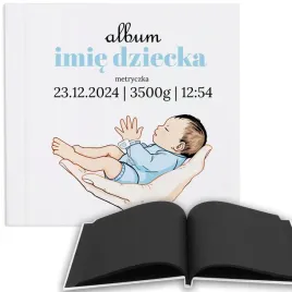 album-50-kartek-czarnych-prezent-na-urodziny-roczek-chrzest-personalizowany