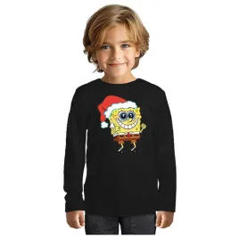 bluzka-swiateczna-dziecieca-koszulka-spongebob-czapka-swieta-122-128