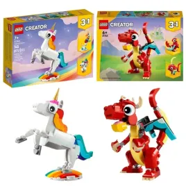 lego-creator-3-w-1-magiczny-jednorozec-31140-lego-czerwony-smok-31145