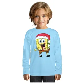 bluzka-swiateczna-dziecieca-koszulka-spongebob-swiateczna-czapka-134-140