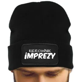 czapka-jesienna-bawelniana-zimowa-czarna-beanie-kierownik-imprezy-wzory