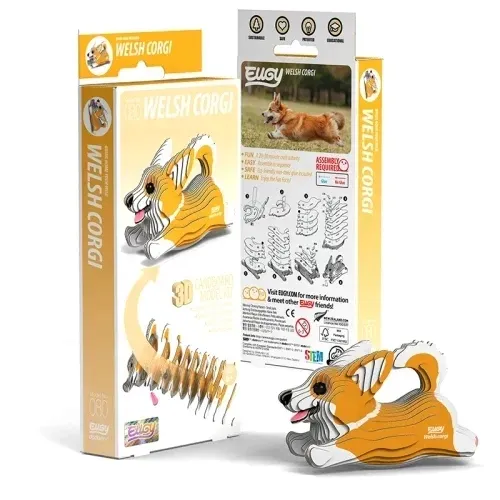pies-corgi-eko-ukladanka-3d-eugy-stan-nowy