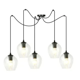 lampa-wiszaca-level-5-bl-transparent-pajak-klosze-czarna