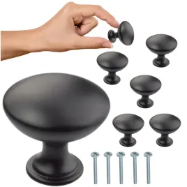 galka-meblowa-okragla-czarna-uchwyt-meblowy-czarny-mat-loft-galki-x5-wkrety