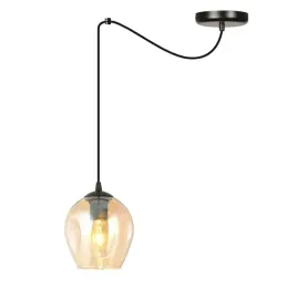 lampa-wiszaca-level-1-bl-miodowy-pajak-klosz-bursztyn-czarna