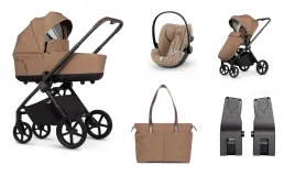 wozek-dzieciecy-venicci-claro-caramel-4w1-cybex-cloud-g-plus-baza-cybex-g