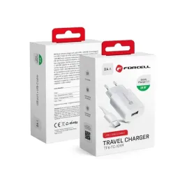 forcell-ladowarka-sieciowa-ze-zlaczem-usb-a-i-kablem-usb-typ-c-24a-18w-z