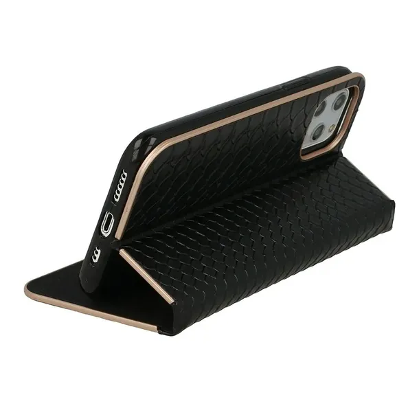 vennus-wild-book-case-do-iphone-12-mini-wzor-4-kolor-czarny