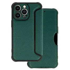 kabura-razor-carbon-book-do-iphone-13-pro-ciemnozielona