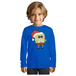 bluzka-swiateczna-dziecieca-koszulka-spongebob-czapka-swieta-110-122