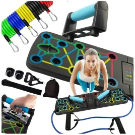 zestaw-do-treningu-trenowania-w-domu-deska-do-pompek-push-up-gumy