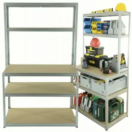 stol-roboczy-regal-metalowy-warsztatowy-196x150x60-polki-hdf-275kg-garazowy