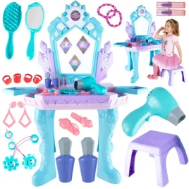 interaktywna-toaletka-dla-dzieci-dziewczynki-lustro-led-melodie-suszarka