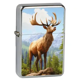 zapalniczka-benzynowa-tasman-jelen-w-gorach-na-prezent-dla-mysliwego