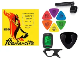 struny-gitara-klasyczna-korbka-tuner-6-kostek-pojemnik-zestaw