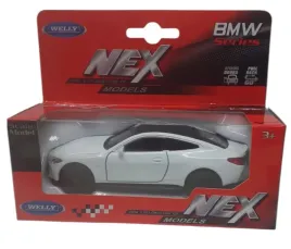 bmw-m4-motorsport-metalowy-model-samochodu-kolekcjonerski-134-bialy