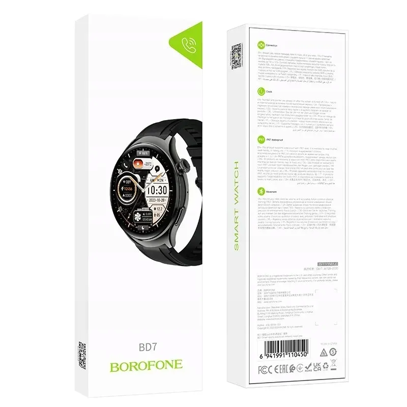 borofone-smartwatch-bd7-ciemnoszary-stan-nowy
