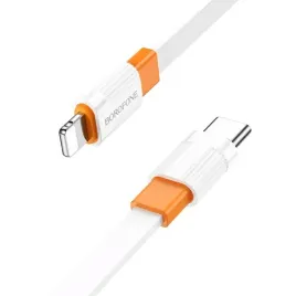 borofone-kabel-bx89-union-typ-c-na-lightning-pd-20w-1-metr-bialo-pomara
