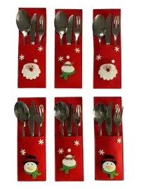 swiateczne-pokrowce-na-sztucce-6szt-dekoracja-stolu-mikolaj-balwanek-renife