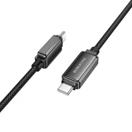 borofone-kabel-bu53-meteor-typ-c-na-typ-c-60w-3a-12-metra-czarny