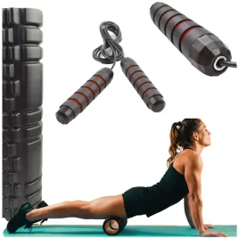 profesjonalny-zestaw-treningowy-walek-roler-45cm-skakanka-regulowana-pro