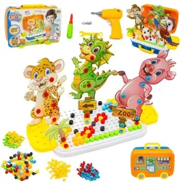zestaw-konstrukcyjny-kreatywna-mozaika-ukladanka-zoo-klocki-wkretarka-251-e