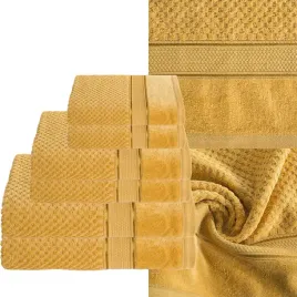 komplet-reczniki-kapielowe-6x-sztuk-prezent-500gsm-musztarda
