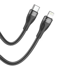 borofone-kabel-bx61-source-typ-c-na-lightning-pd-20w-1-metr-czarny