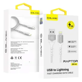 blavec-kabel-raptor-pleciony-usb-na-lightning-2a-3-metry-cra-ul2ws30