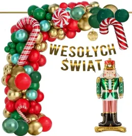 balony-boze-narodzenie-dekoracje-swiateczne-baner-wesolych-swiat-dziadek