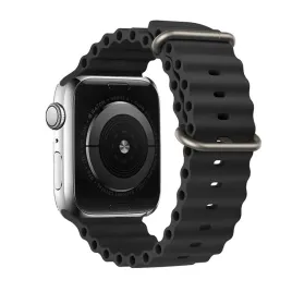 pasek-do-apple-watch-42-44-45-49-silikonowy-wzor-1-czarna