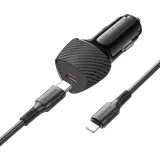 borofone-ladowarka-samochodowa-bz31b-solid-typ-c-pd-30w-z-kablem-typ-c-zlacza-usb-typ-c
