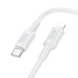 borofone-kabel-bx111-feliz-typ-c-na-lightning-pd-27w-1-metr-bialy