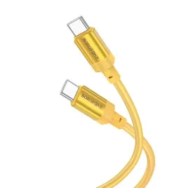 borofone-kabel-bx108-start-typ-c-na-typ-c-60w-3a-1-metr-zloty