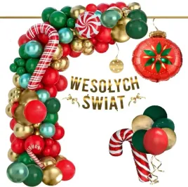 balony-boze-narodzenie-dekoracje-swiateczne-baner-wesolych-swiat-bombka