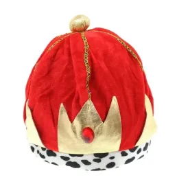 korona-krola-czapka-wladcy-na-jaselka-czerwona-w-centki