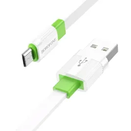 borofone-kabel-bx89-union-usb-na-micro-usb-24a-1-metr-bialo-zielony