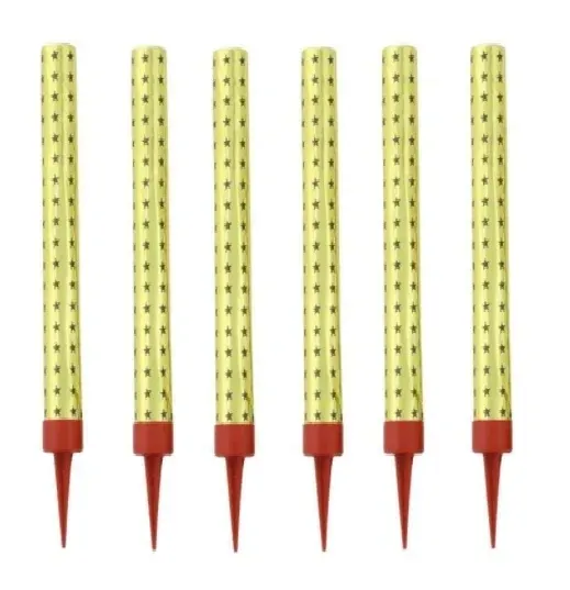 Fontanna raca Tortowa 18 cm Złota Zestaw 6 sztuk