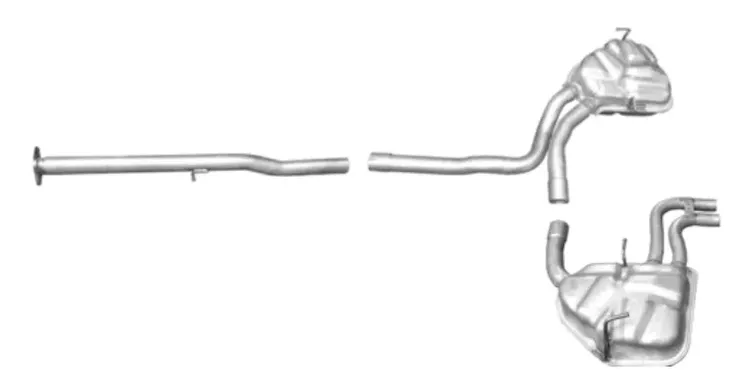 TŁUMIKI KOŃCOWE L + P MINI COOPER S 1.6 (02-06)