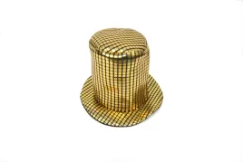 kapelusz-cylinder-zloty-disco
