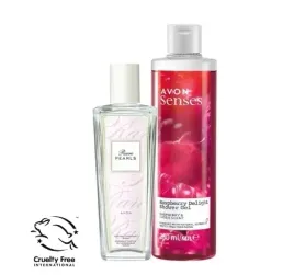 avon-zestaw-rare-pearls-perfumowany-spray-75ml-i-zel-pod-prysznic-raspberry