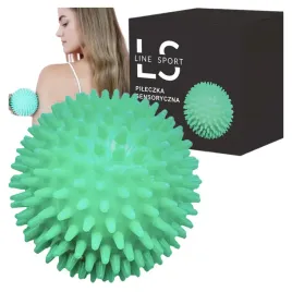 pilka-sensoryczna-spiky-ball-line-sport-pileczka-do-masazu-9-cm-zielona